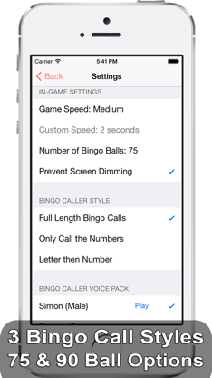 iBingo Caller - Play Bingo at Home with Friends! screenshot 2