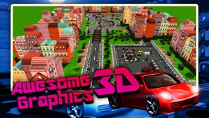 A Car 3D Street Traffic Parking Madness and Extreme Driving Sim Game screenshot #1 for iPhone