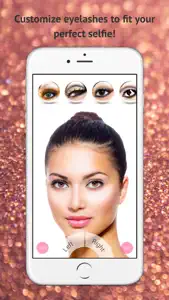 Eye Lash Editor Pro - Create Beauty Selfie Face with Perfect Eyelash Extension screenshot #2 for iPhone