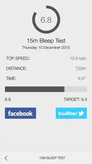 bleep test 15m treadmill iphone capturas de pantalla 2