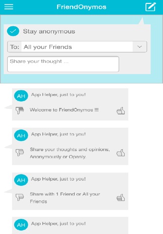 FriendOnymos screenshot 2