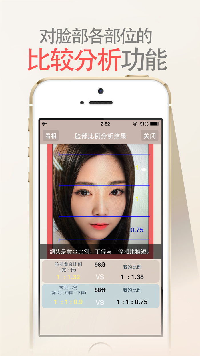 面相 黄金脸 - 脸部 比例, 看相, 帅哥，美女