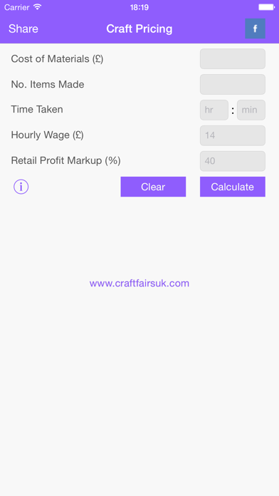 Screenshot #1 pour Craft Pricing Calculator
