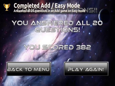 Screenshot #6 pour Space Math Free! - Math Game for Children (and Adults!)