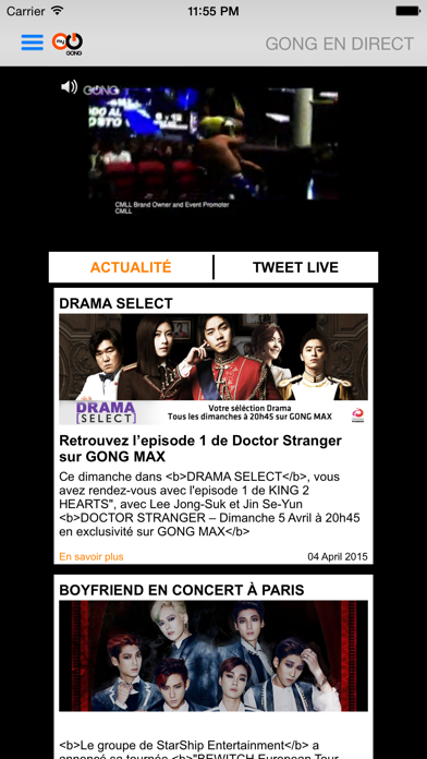 Screenshot #1 pour myGONG