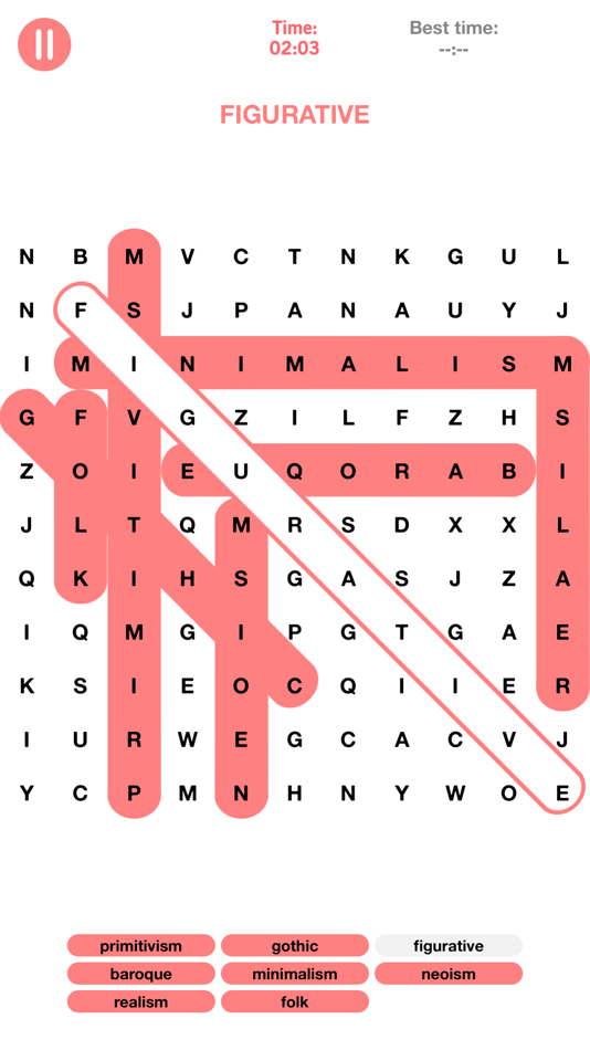 #1. Word Search - Spot the Hidden Words Puzzle Game (iOS) 由: Nicholas Detwattananun