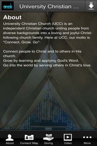 University Christian Church screenshot 2