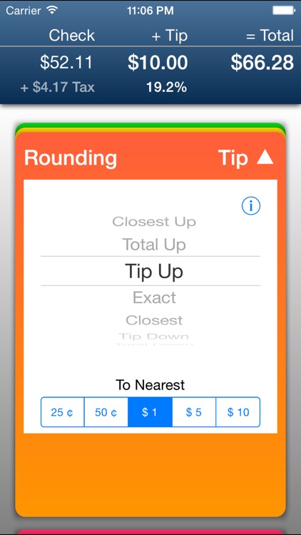 Clear Tip Calculator