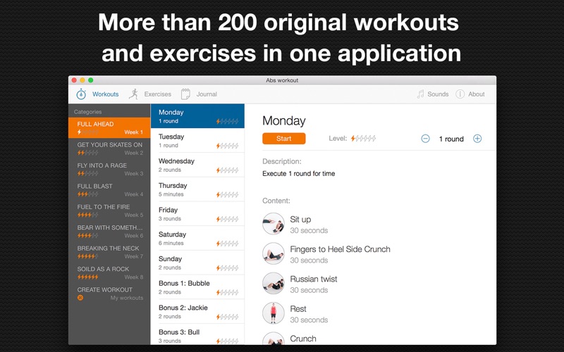 Screenshot #1 pour Abs workout