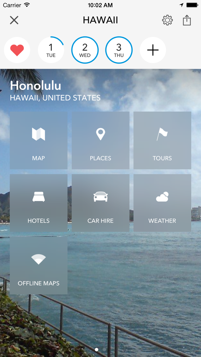 Hawaii Oahu Maui Molokai Lanai and Kauai Offline Map and Guide