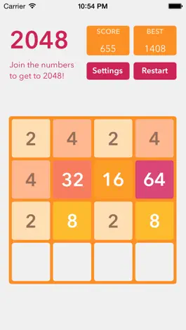 Game screenshot 2048 game HD - Join the numbers apk