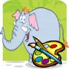 Elephant Coloring book for Kid - Fun color & paint on drawing game for boys & girls