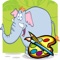 Elephant Coloring book for Kid - Fun color & paint on drawing game for boys & girls