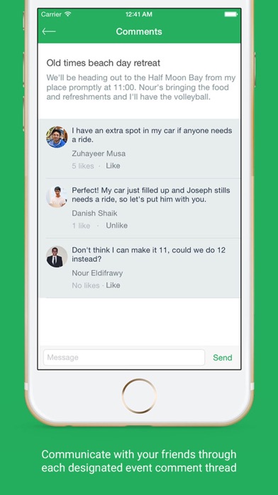 Screenshot #3 pour Bash - Organize activities with friends