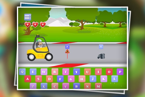 car typing racing - car games screenshot 3