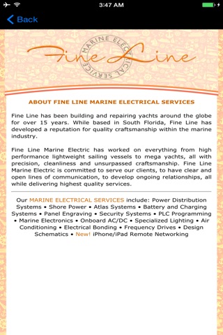 Fine Line Marine Electrical Services screenshot 3