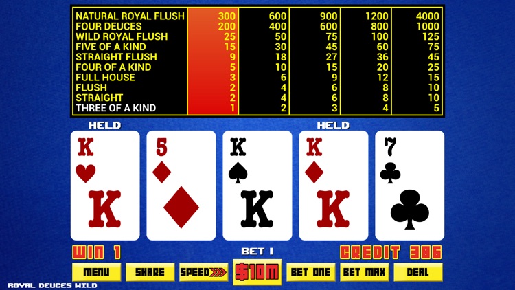 Video Poker - Royal Online Casino