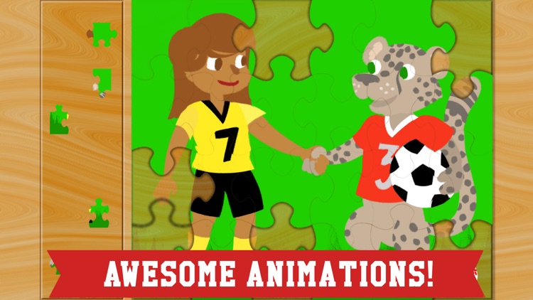 Sports Puzzles for Kids - The Best Baseball, Basketball, Soccer and Football Games with Boys, Girls and Animals! screenshot-3