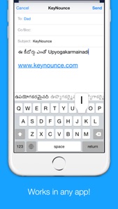 Telugu Transliteration Keyboard by KeyNounce screenshot #3 for iPhone