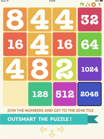 Screenshot #4 pour Challenging 4096 Puzzle – 2048 Style Number Logic Game