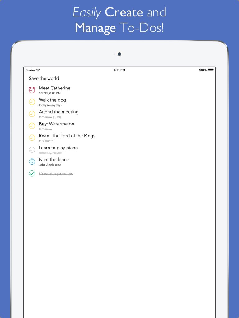 Air Tasks - To-Do List with Reminders