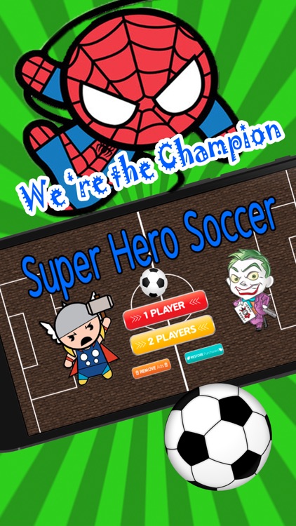 Super Hero Soccer - Free Sport Games for Kids kick for Goal
