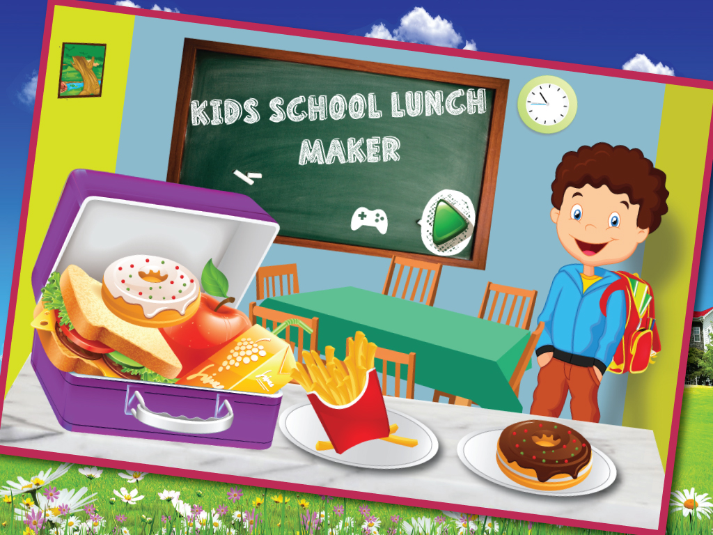 Kids school lunch maker – A school food & lunch box cooking game for girls