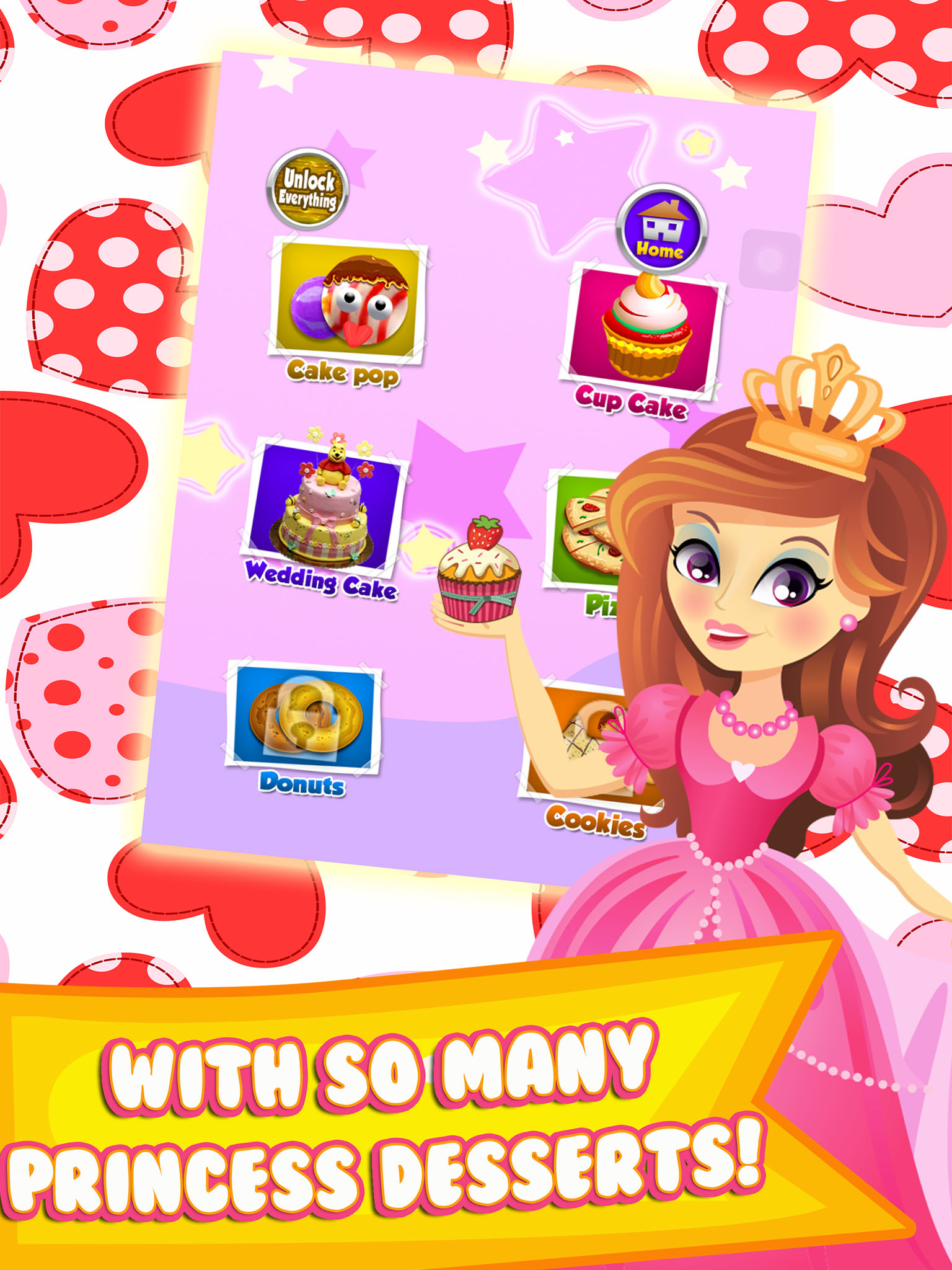 Princess Cake Maker Salon - Make Dessert Food Games for Kids!