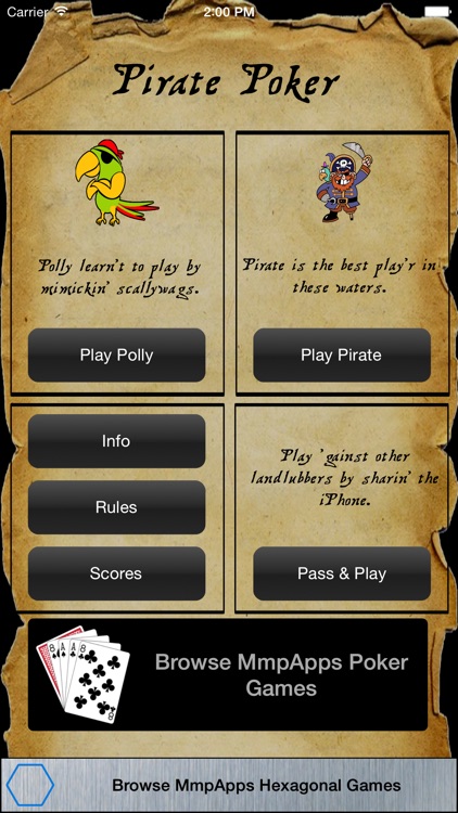 Pirate Poker - a game for the brave