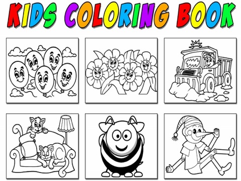Kids Coloring Book - Learning Fun Educational Book App! iPad screenshot
