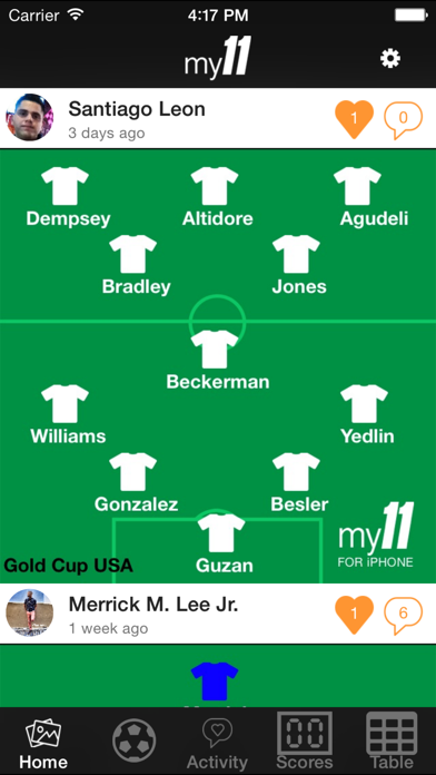 my11 - Soccer/Football Lineup Formations, Scores & Resultsのおすすめ画像1