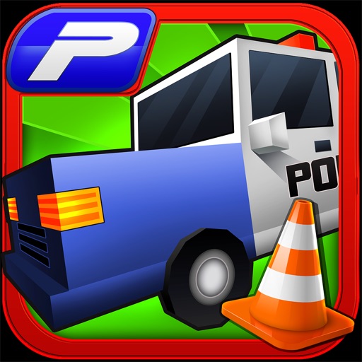 Car-Toon Pixel City Park-ing Sim-ulator Driving School Lite iOS App