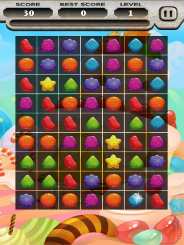 Cookie Gummy Sweet Match 3 Mania Free Game iPad screenshot