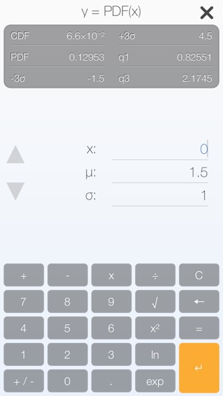 Bell Curves - graphing calculator for the normal distribution functionのおすすめ画像2