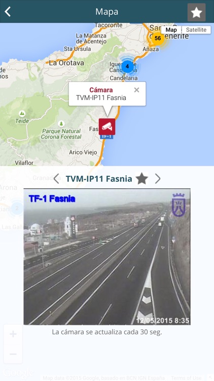 Cámaras de tráfico de Tenerife