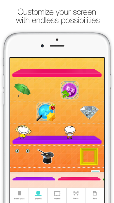 Screenshot #1 pour Icon Skins Builder GRATUIT - Créez un écran d'accueil personnalisé, des arrières plans et fonds d’écran