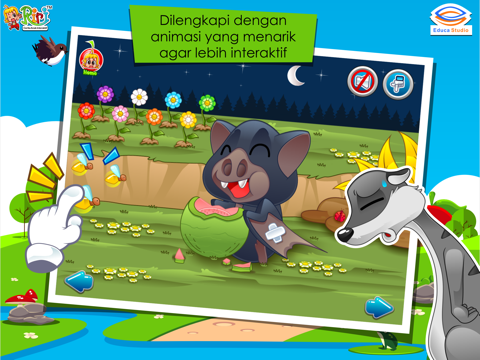 Screenshot #6 pour Kelelawar dan Musang - Cerita Anak Interaktif