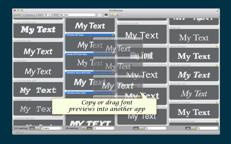 fontpreview iphone screenshot 4