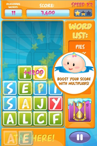 Baby Blocks – Swipe & Tap Letters, Spell Words Fast screenshot 4