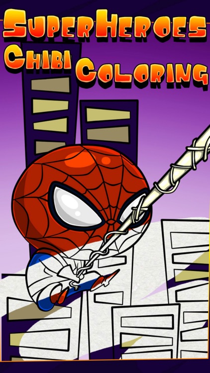 SuperHeroes Chibi Coloring Pro by LLC It Works
