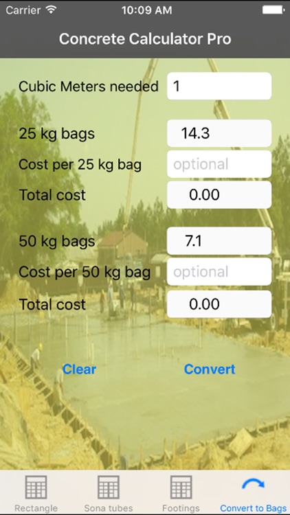 Concrete Calculator Pro Metric screenshot-3