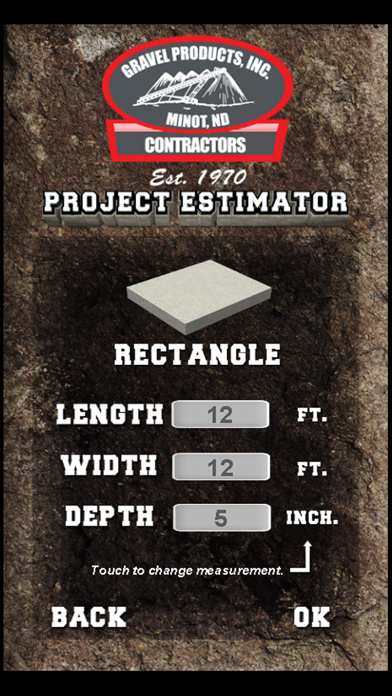 Screenshot #1 pour Gravel Products Project Estimator