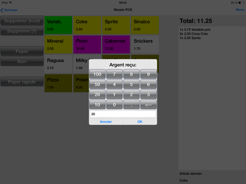 Screenshot #4 pour Simple POS