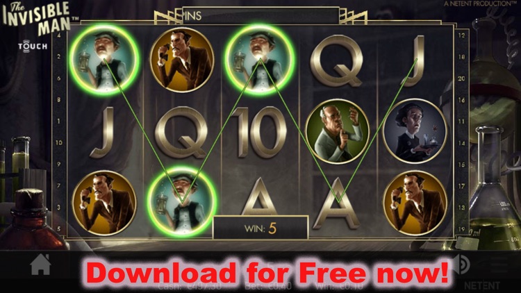 Free Games - The Invisible Man - Mobile Casino Slot Machine from NetEnt
