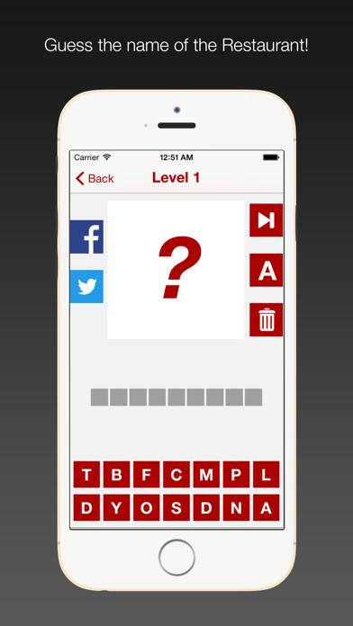 Screenshot #1 pour Restaurant Trivia - Match the restaurant to the logo in this free fun guess game for guessing restaurants