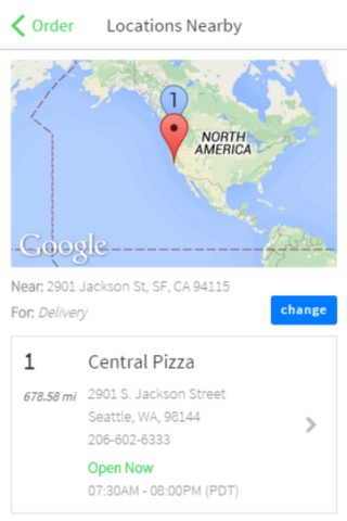 Central Pizza screenshot 2