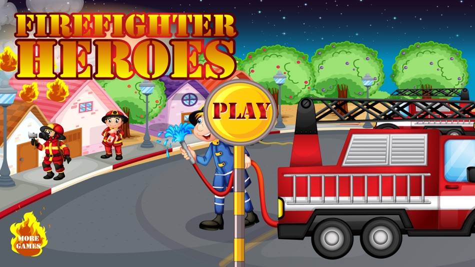 #1. Firefighter Heroes - Action simulator game & fire rescue adventure (iOS) 由: Kids Fun Plus