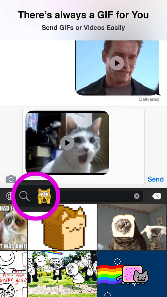 #3. WayDC GIF Keyboard (iOS) 由: WayDC