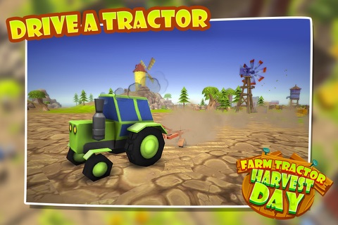 Farm Tractor - Harvest Day 3D screenshot 2