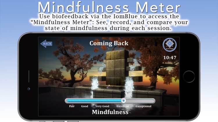 Mindfulness Meditation with Tara Brach, Phd. Join the Mindfulness Revolution! Use your IomBlue and new “Mindfulness Meter” to master Mindfulness quickly and effectively. Nine guided meditations + bonus. Your IomBlue will track and show your progress.